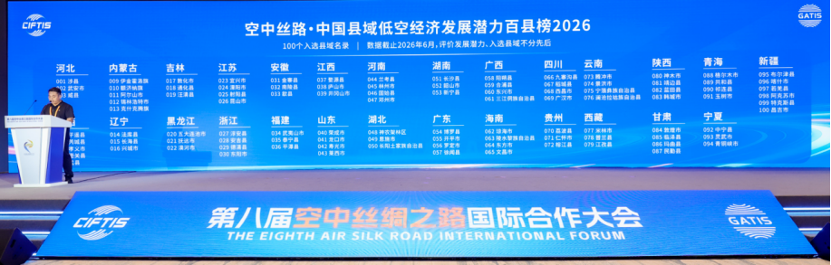 《空中丝路·中国县域低空经济发展潜力百县榜2026》在京发布